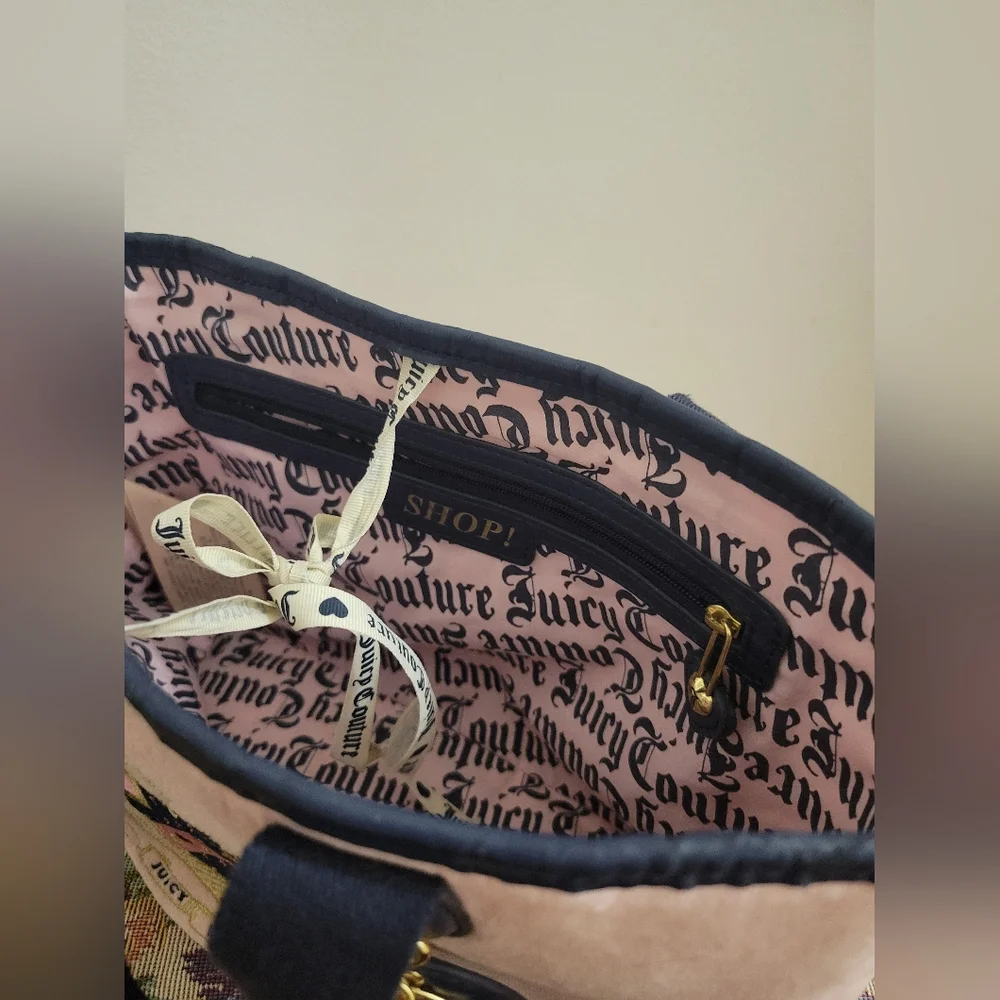 Vintage Juicy Couture Pink Velour Bag - Picture 12 of 16